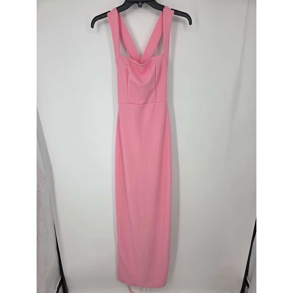 Lulus Glamorous Dedication Light Pink Sleeveless Column Maxi Dress Size XXS - Picture 7 of 9